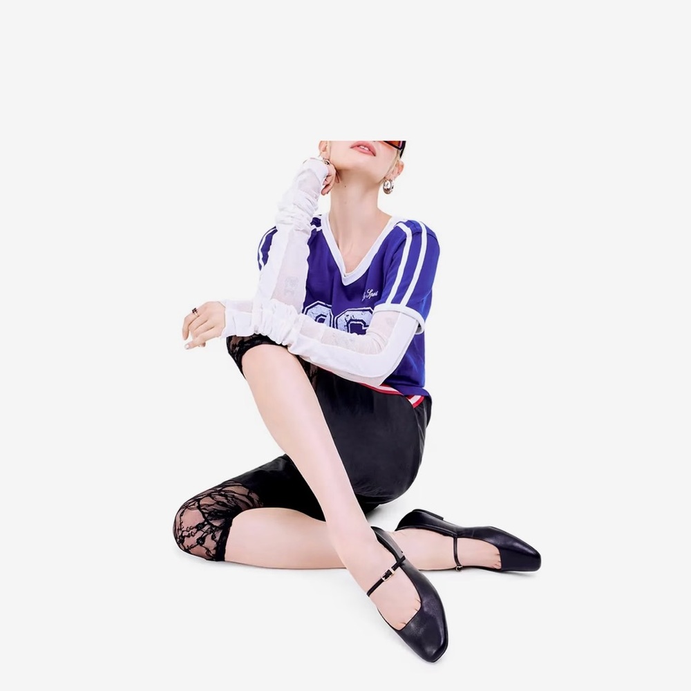 Dolce Vita Aileen black leather Mary Jane flats - Picture 2 of 9